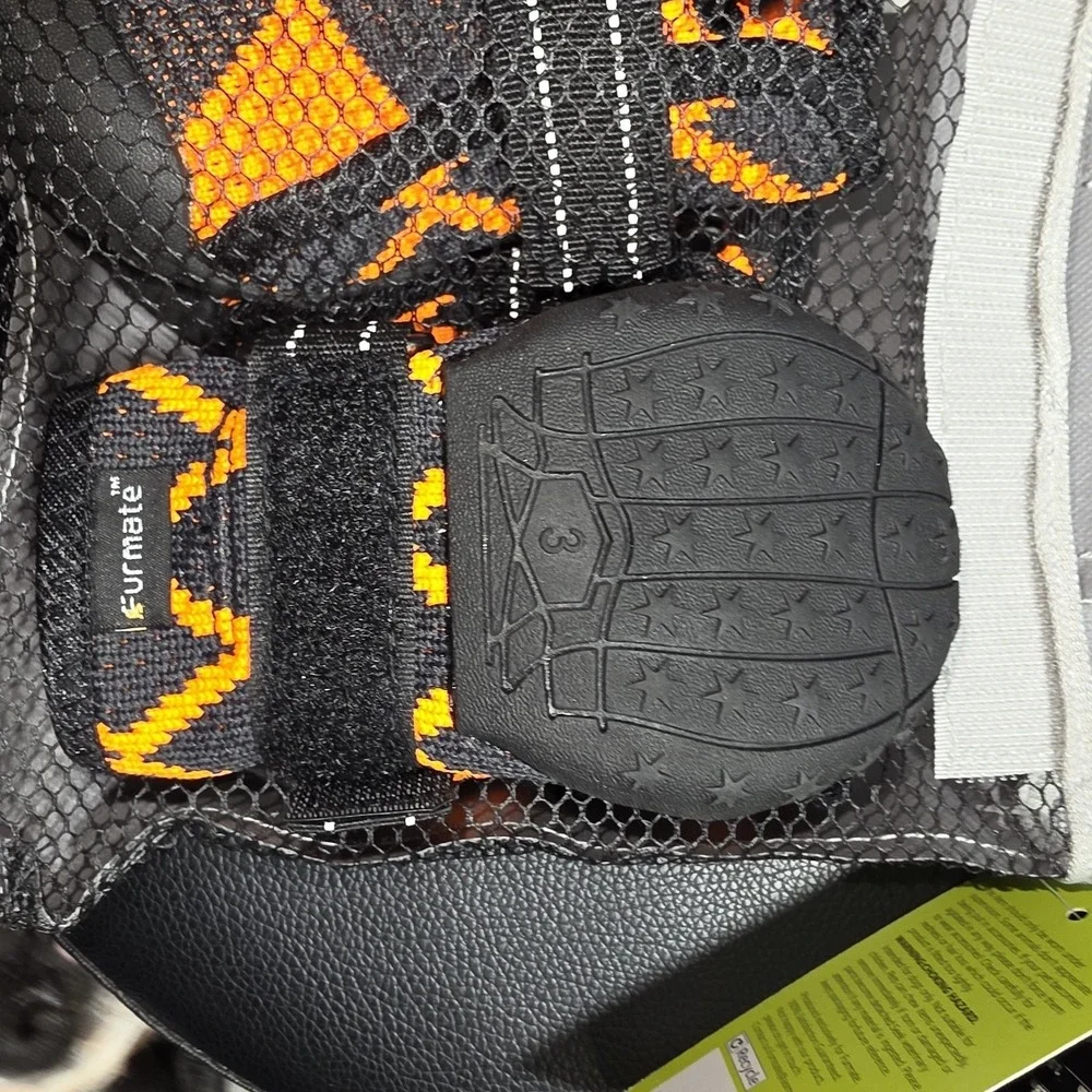 Furmate Dog All Terrain Boots Size 3 Orange Black